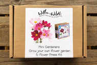 Grow your own flower garden & mini flower press kit