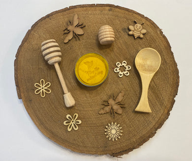 Bee themed sensory dough lucky dip