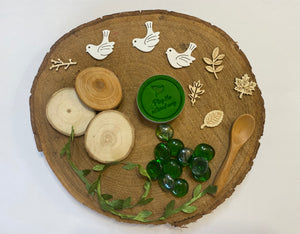 Nature themed sensory dough lucky dip