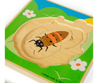Ladybird wooden puzzle