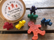 Load image into Gallery viewer, Hand poured Crayon Set - Gingerbread Themed Tub