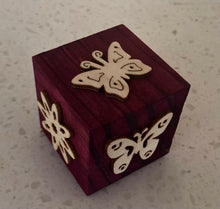 Load image into Gallery viewer, Flower &amp; Butterfly Themed Wooden Block Stamp