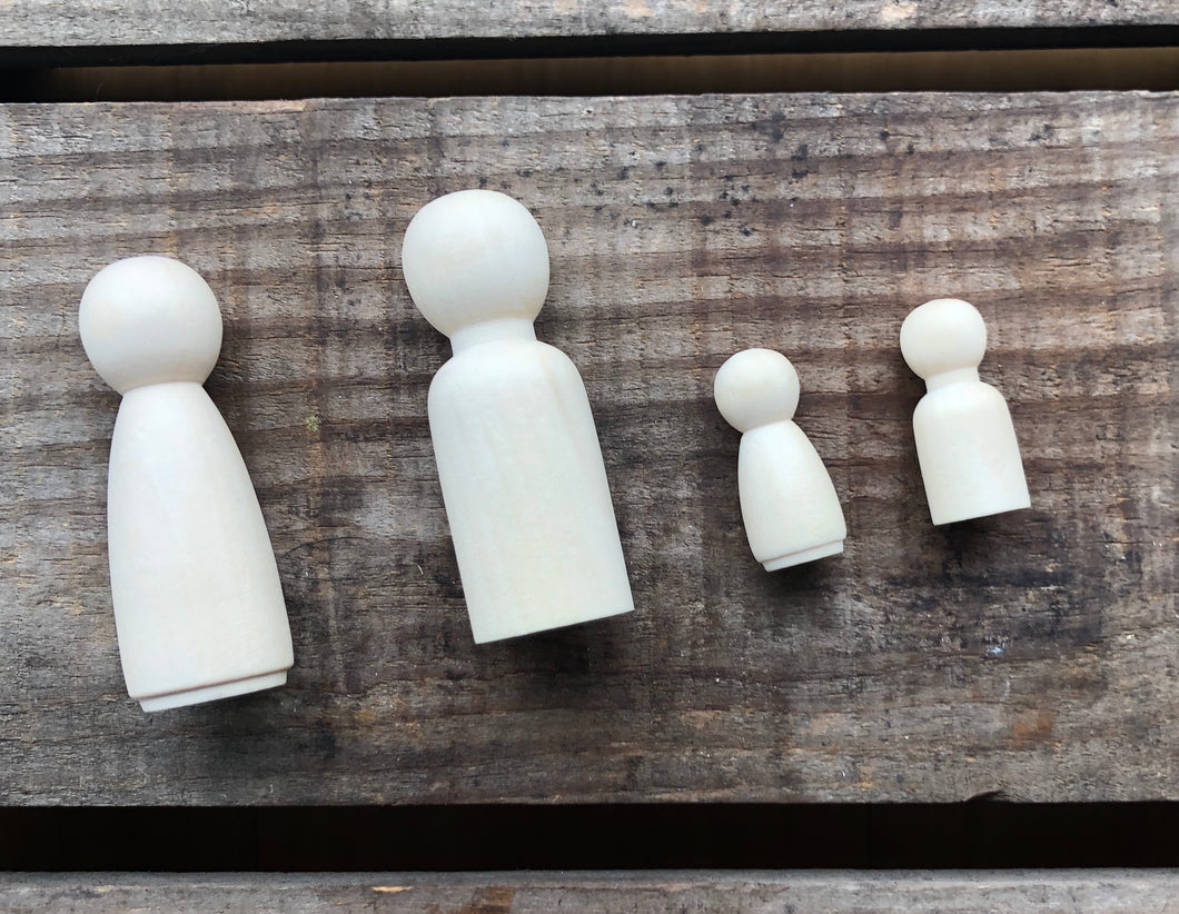 Little Wooden Family - 4 pieces