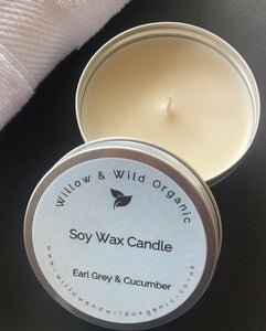 Scented Soy Wax Candle – Eco –  Vegan – Hand poured – Plastic free