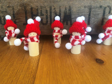 Load image into Gallery viewer, Peg Doll with Hat &amp; Scarf